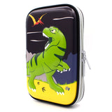 HARDTOP PENCIL CASE - GREEN DINOSAUR EMBOSSED