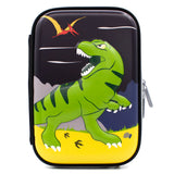 HARDTOP PENCIL CASE - GREEN DINOSAUR EMBOSSED