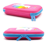 HARDTOP PENCIL CASE - CUTE UNICORN EMBOSSED