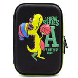 HARDTOP PENCIL CASE - BASKETBALL DINOSAUR EMBOSSED