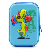 HARDTOP PENCIL CASE - BASKETBALL DINOSAUR EMBOSSED