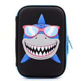 HARDTOP PENCIL CASE - BIG TOOTH SHARK EMBOSSED