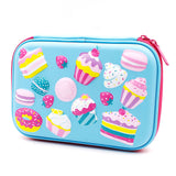 HARDTOP PENCIL CASE - CAKE & ICE CREAM FAMILY EMBOSSED