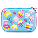 HARDTOP PENCIL CASE - CAKE & ICE CREAM FAMILY EMBOSSED