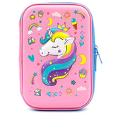 HARDTOP PENCIL CASE - CROWN UNICORN EMBOSSED