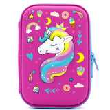 HARDTOP PENCIL CASE - CROWN UNICORN EMBOSSED