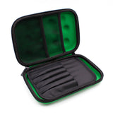 HARDTOP PENCIL CASE - FOOTBALL EMBOSSED GREEN