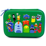 HARDTOP PENCIL CASE - MONSTERS FAMILY EMBOSSED