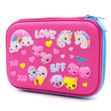 HARDTOP PENCIL CASE - LOVE UNICORNS EMBOSSED