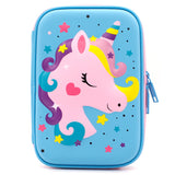 HARDTOP PENCIL CASE - STAR UNICORN EMBOSSED