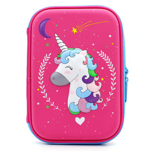 HARDTOP PENCIL CASE - MOON UNICORN EMBOSSED