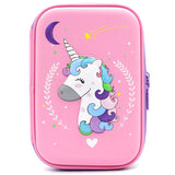 HARDTOP PENCIL CASE - MOON UNICORN EMBOSSED